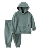 Toddler Boy 2-Piece DayDream Fleece Long-Sleeve Hoodie & Jogger Set - Green, image 1 of 8 slides
