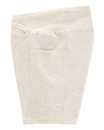 Kid High-Rise Bike Shorts - Cream, 