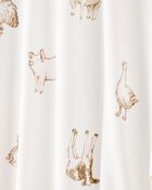 Toddler Farm Animals Print PurelySoft 2-Piece Pajamas - Ivory, image 2 of 5 slides