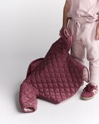 Toddler Girl Quilted Barn Jacket - Burgundy, image 5 of 7 slides