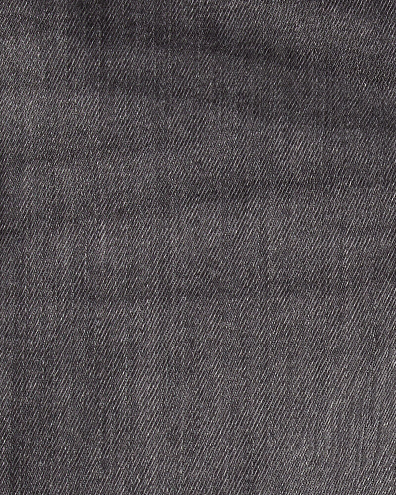 Baby Girl Denim Wide-Leg Cuff Jeans - Grey, image 3 of 4 slides