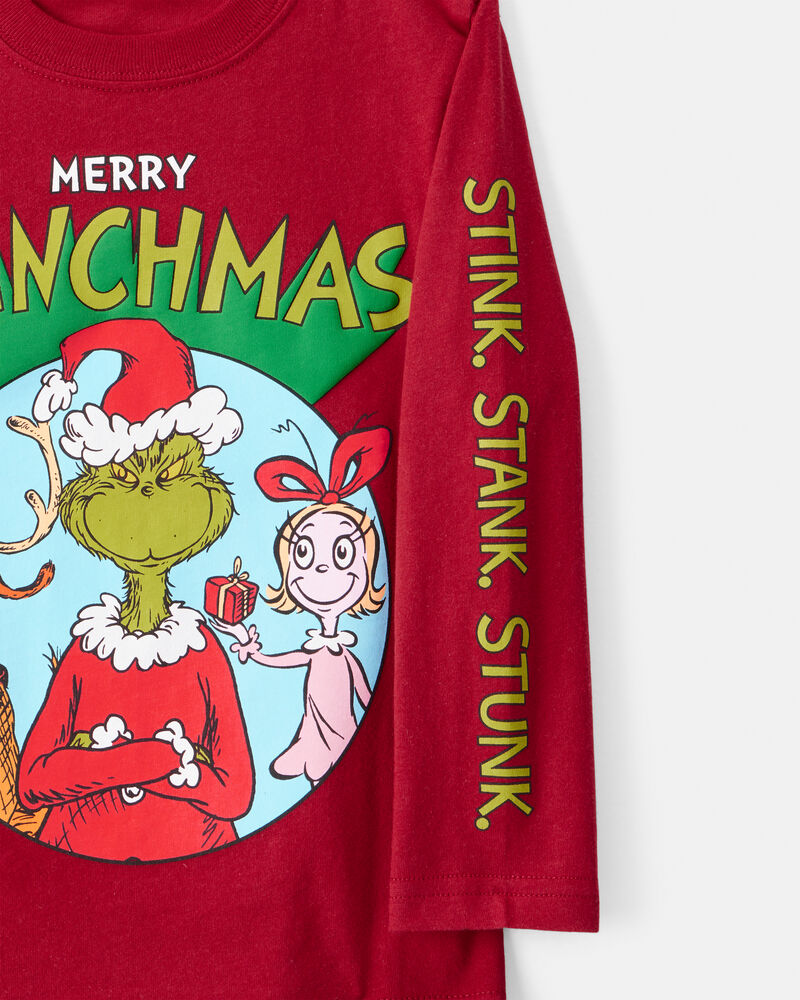 Toddler Dr. Seuss&trade; The Grinch Long-Sleeve Graphic Tee - Red, image 2 of 4 slides