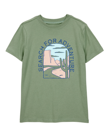 Kid 2-Piece "Search For Adventure" Tee & French Terry Shorts Set, 