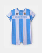 Baby Umbro Argentina Soccer Romper - Light Blue/White, image 1 of 3 slides
