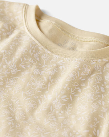 Kid Floral Print Organic Cotton 2-Piece Pajamas, 