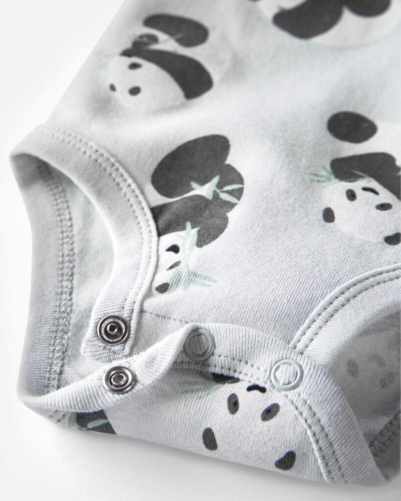 Baby 3-Pack Organic Cotton Rib Bodysuits, image 2 of 6 slides