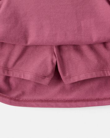 Girls 2-Piece London Short-Sleeve Top & Skort Set - Pink, 