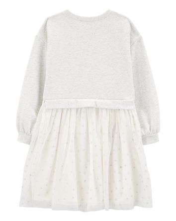 Kid Long-Sleeve Fleece Dress, 