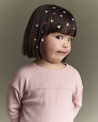 Toddler Girl Pointelle Long-Sleeve Top - Light Pink, image 1 of 6 slides