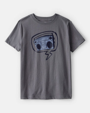 Boys Radio Short-Sleeve Graphic Tee - Grey, 