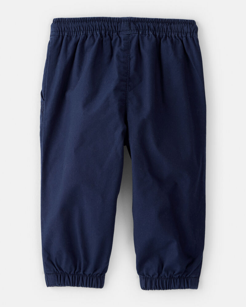Baby Boy Lined Joggers - Navy, image 2 of 4 slides