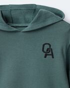 Toddler Girl Long-Sleeve Hooded Sweatshirt Dress - Green, image 7 of 7 slides