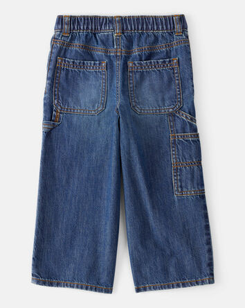 Toddler Boy  Wide-Leg Carpenter Denim Jeans - Medium Wash, 