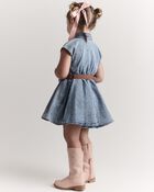 Toddler Girl Avenue Twirl&trade; Dress in Denim - Blue, image 4 of 8 slides