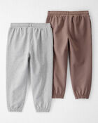 Toddler 2-Pack Organic Cotton French Terry Sweatpants, image 2 of 10 slides