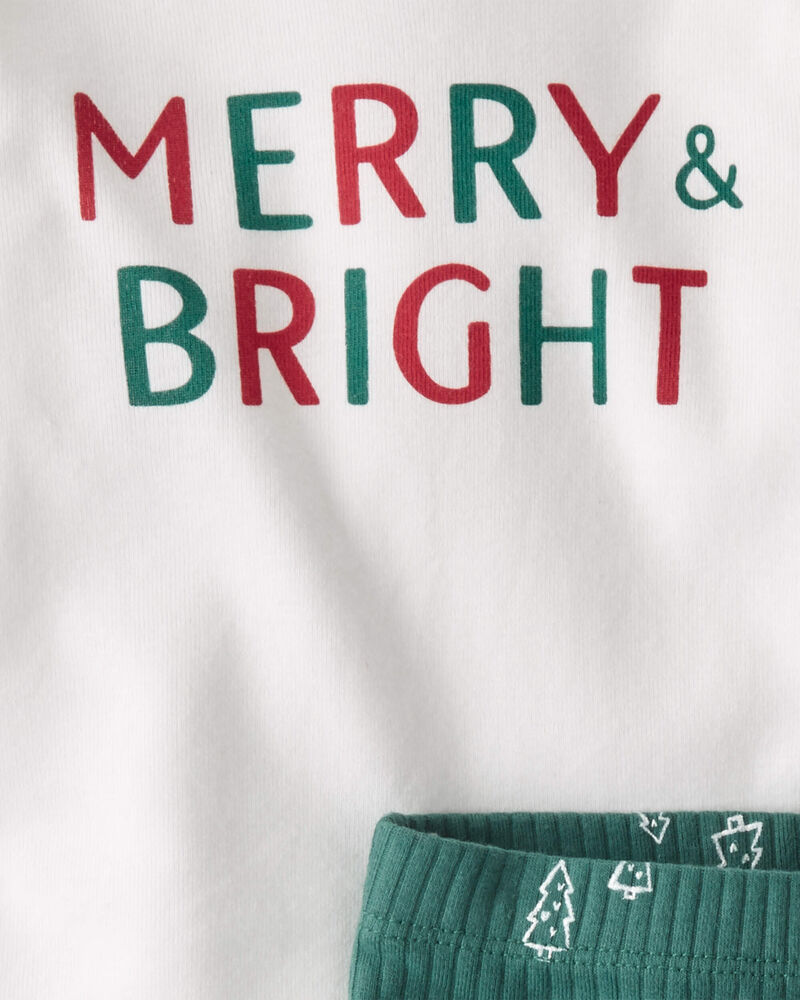 Baby Organic Cotton 2-Piece Merry and Bright Set, image 3 of 4 slides