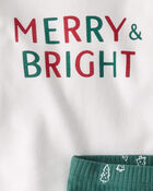 Baby Organic Cotton 2-Piece Merry and Bright Set, image 3 of 4 slides