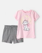 Toddler Girl 2-Piece Aristocat Outfit Set, image 1 of 5 slides