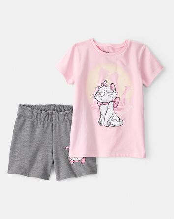 Toddler Girl 2-Piece Aristocat Outfit Set, 