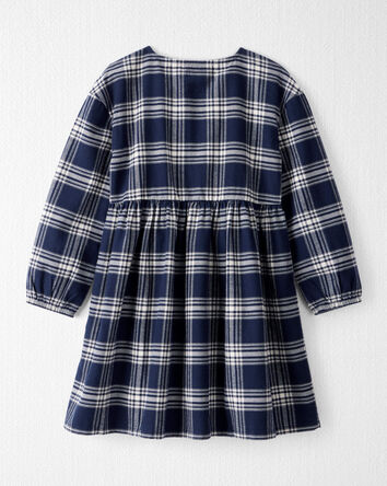 Girls Organic Cotton Flannel Dress , 