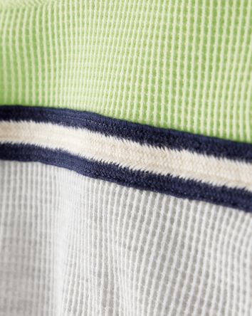 Boys Stripe Thermal Long-Sleeve T-Shirt - Grey, 