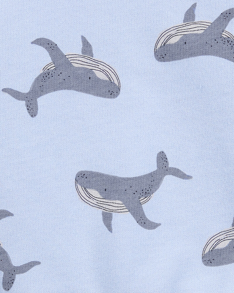 Baby Boy Whale Pullover Sweatshirt - Blue, image 2 of 3 slides