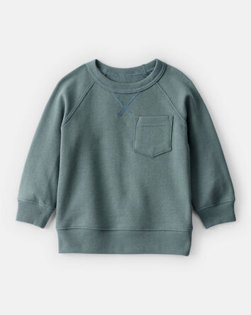 Baby Boy DayDream Fleece Long-Sleeve Sweatshirt - Green, 
