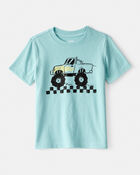 Toddler Boy Monster Truck Short-Sleeve Graphic Tee - Blue, image 1 of 3 slides