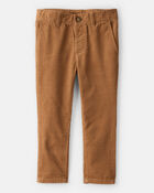 Toddler Boy Corduroy Pants - Brown, image 1 of 7 slides