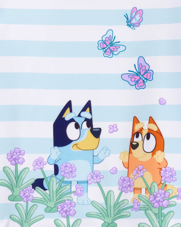 Toddler Girl Bluey&trade; 2-Piece Rashguard Swimsuit Set - Blue/Purple, 