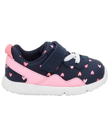  Every Step&reg; First Walker Heart Athletic Sneakers - Navy, 