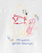 Baby Disney&copy; Winnie the Pooh Embroidered Graphic Tee - White, image 3 of 5 slides