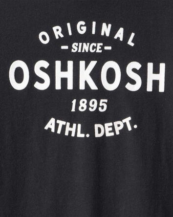 Boys Jersey OshKosh Logo Long-Sleeve Shirt - Black, 