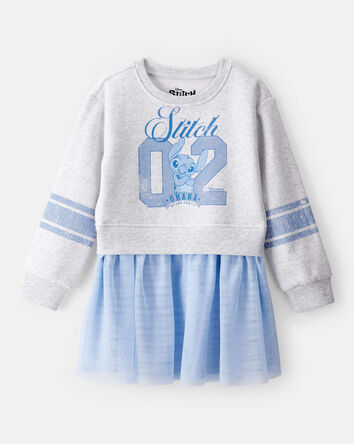 Girls Disney&copy; Lilo & Stitch Long-Sleeve Dress - Blue, 