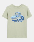 Toddler Boy Tractor Rollin' Short-Sleeve Graphic Tee - Olive, image 1 of 3 slides
