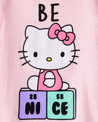 Toddler Girl Hello Kitty&reg; "Be Nice" Short-Sleeve Graphic Tee - Pink, image 2 of 2 slides