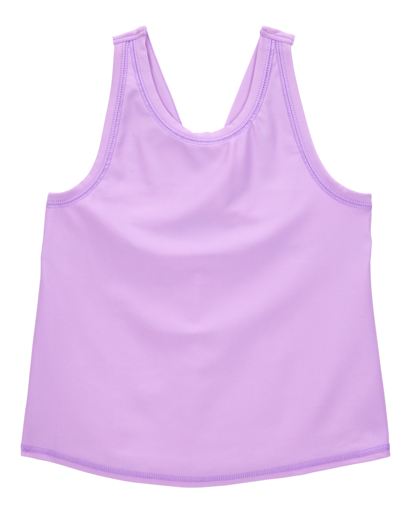 Kid Active Twist Tank & Wrap Skort Set - Purple, image 2 of 7 slides