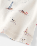 Toddler Organic Cotton Pajamas in Coastal Vacation Print, image 2 of 4 slides