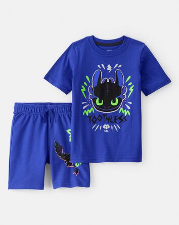 Toddler Boy How To Train Your Dragon Outfit Set - Blue, 