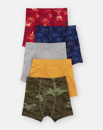 Toddler Boy 5-Pack Video Games Boxer Brief Underwear, 