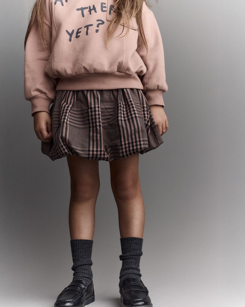 Toddler Neutral Are We There Yet' Pullover Sweatshirt - Mocha Brown, image 3 of 6 slides