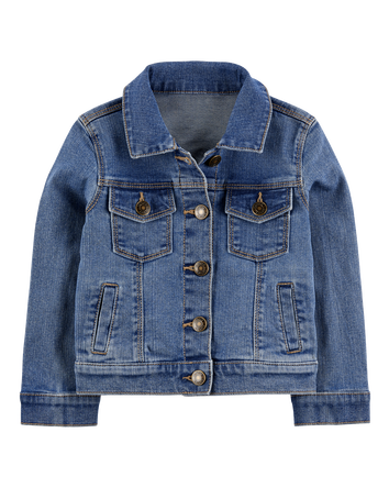 Baby Girl Denim Jacket - Medium Wash, 