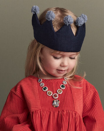 Toddler Crown Party Hat - Navy, 
