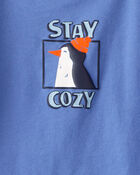 Toddler Boy Penguin Graphic Tee - Blue, image 3 of 4 slides