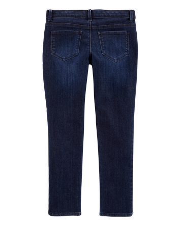 Kid Dark Wash Plus-Fit Skinny-Leg Jeans , 