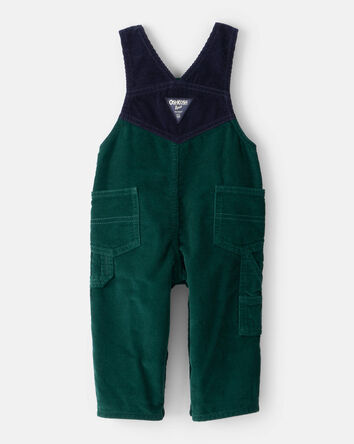 Baby Boy Corduroy Overalls - Green, 
