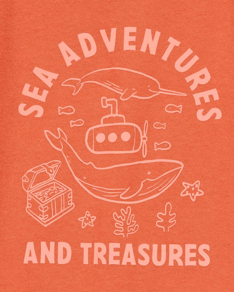 Toddler Boy Sea Adventures Short-Sleeve Graphic Tee - Orange, image 2 of 3 slides