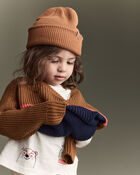 Toddler Boy Colorblock Pullover Sweater - Navy/Cinnamon, image 6 of 7 slides