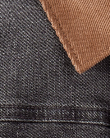 Toddler Boy Denim Utility Barn Jacket - Black, 