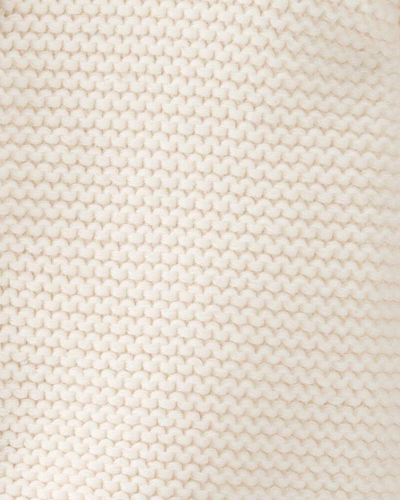 Baby Organic Cotton Signature Stitch Cardigan - Cream
, image 3 of 4 slides